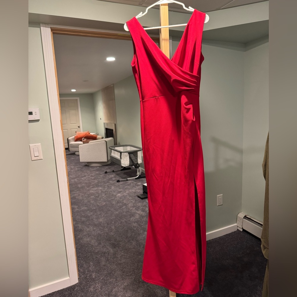 Elegant Red Evening Gown